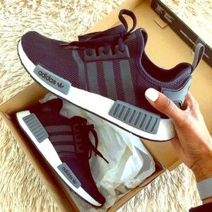 adidas black and white nmds.